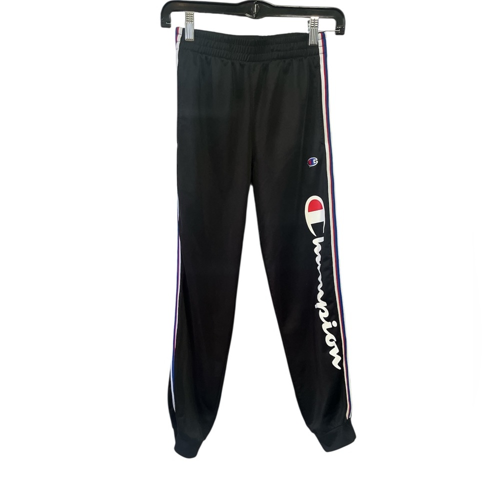 Champion Kids Black Joggers with Logo